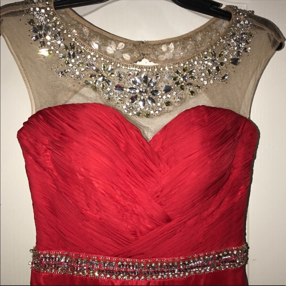 ALYCE Designer Red Prom Dress. Size 0